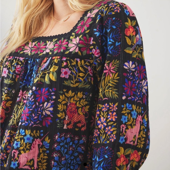 Printfresh Opening Day Patchwork Long Sleeve Blouse - Picture 3 of 9